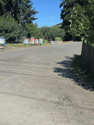 parking lot line striping at AA Appliance Store in Port Angeles, WA,